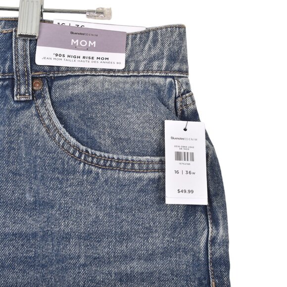 NWT Bluenotes 90's High Rise Mom Jean Size 16 - Picture 4 of 12